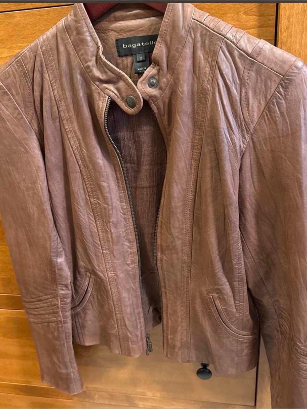 Bagatelle Women’s Brown Leather Jacket
